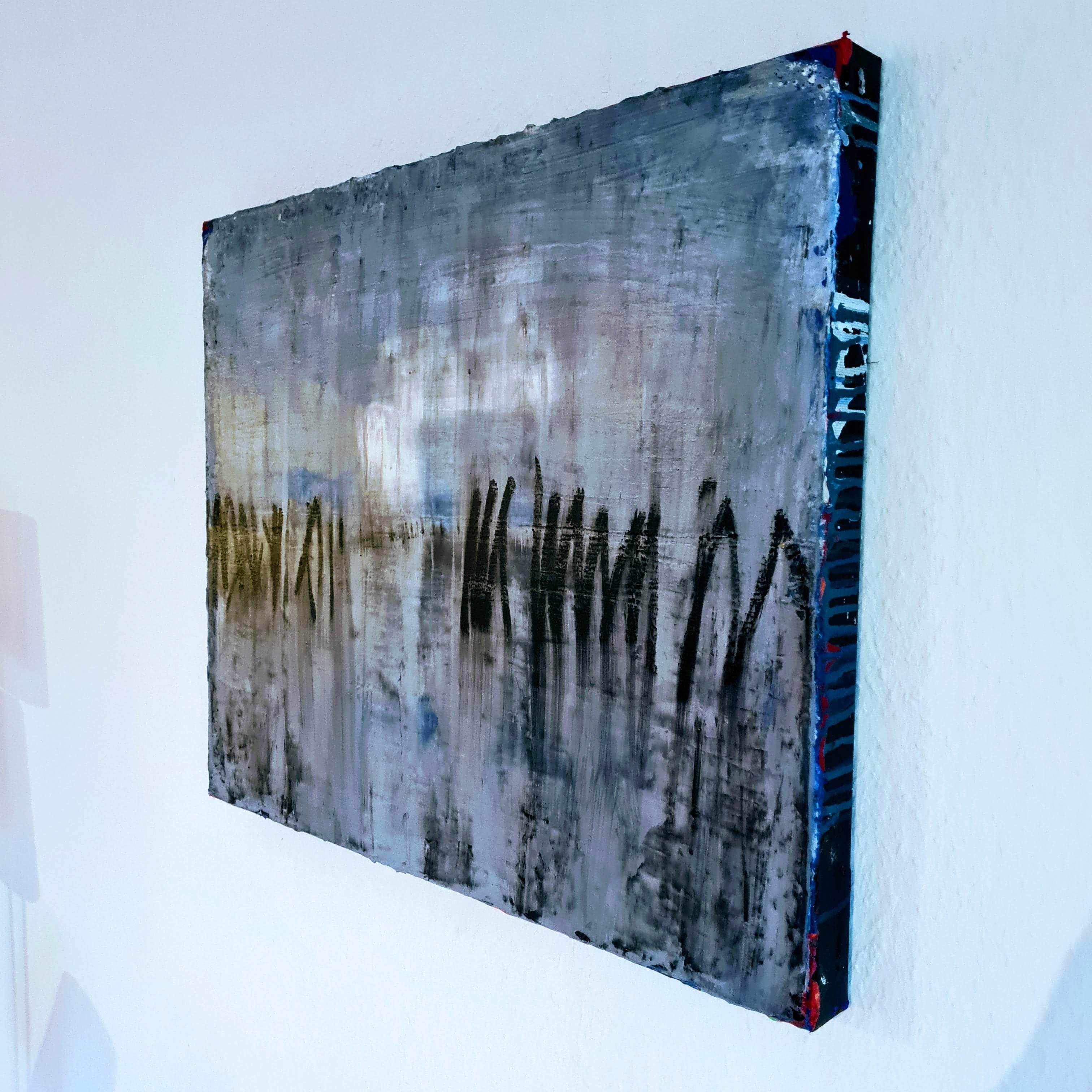 Personalisierte Auftragskunst und Gemälde: blaue-bilder-auftragskunst-lagerfeuer – Kategorie: Originalgemälde – Hersteller: 