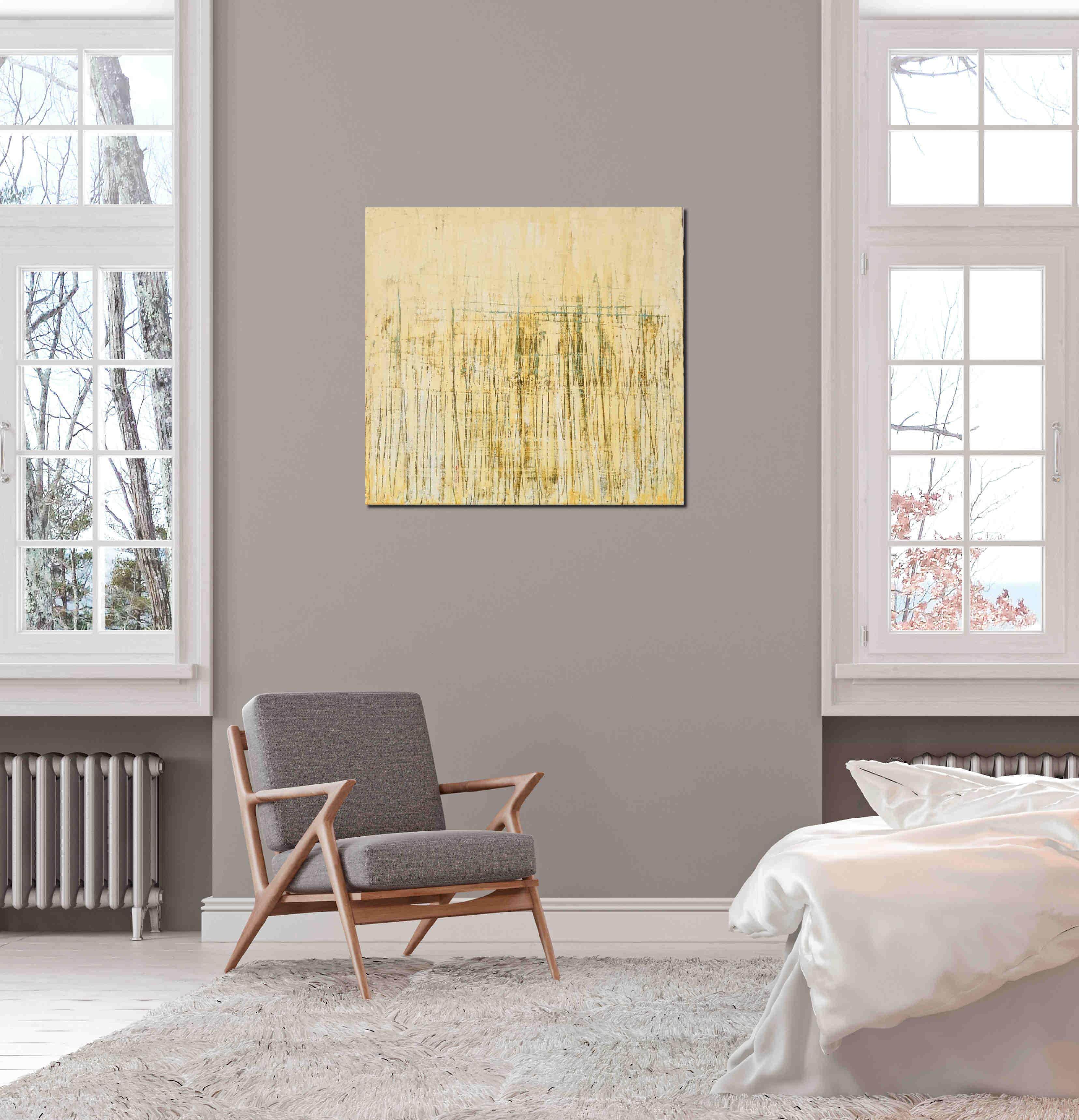 Personalisierte Auftragskunst und Gemälde: gelbe-abstrakte-bilder – Kategorie: Originalgemälde – Hersteller: