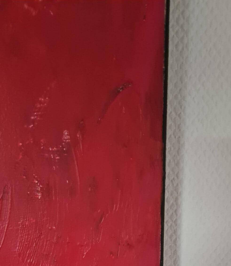  Warme Herbstsonne / 120 x 120 cm / rot  abstrakte acrylbilder auf leinwand
