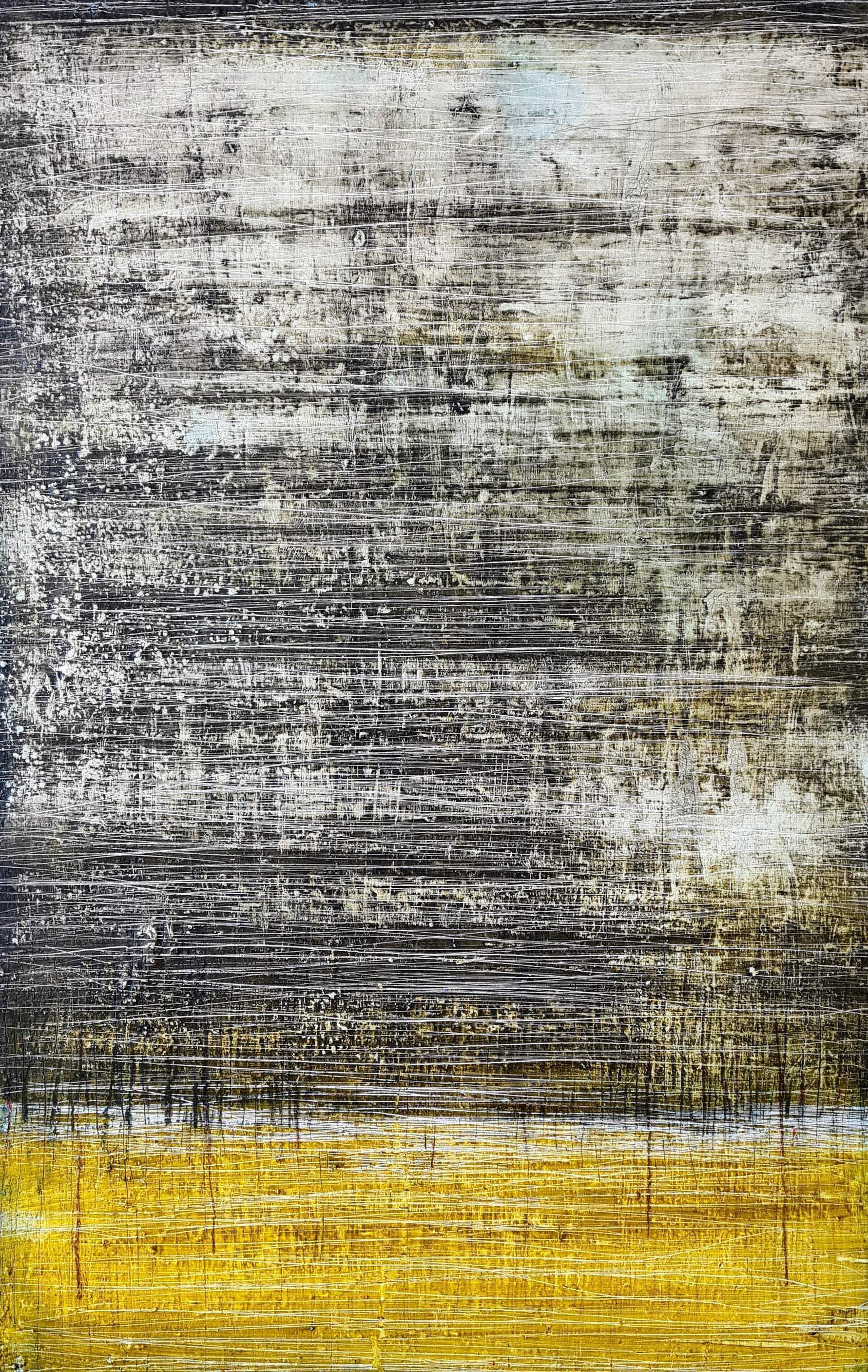 Personalisierte Auftragskunst und Gemälde: schwarz-gelbes-bild-modern – Kategorie: Originalgemälde – Hersteller: 