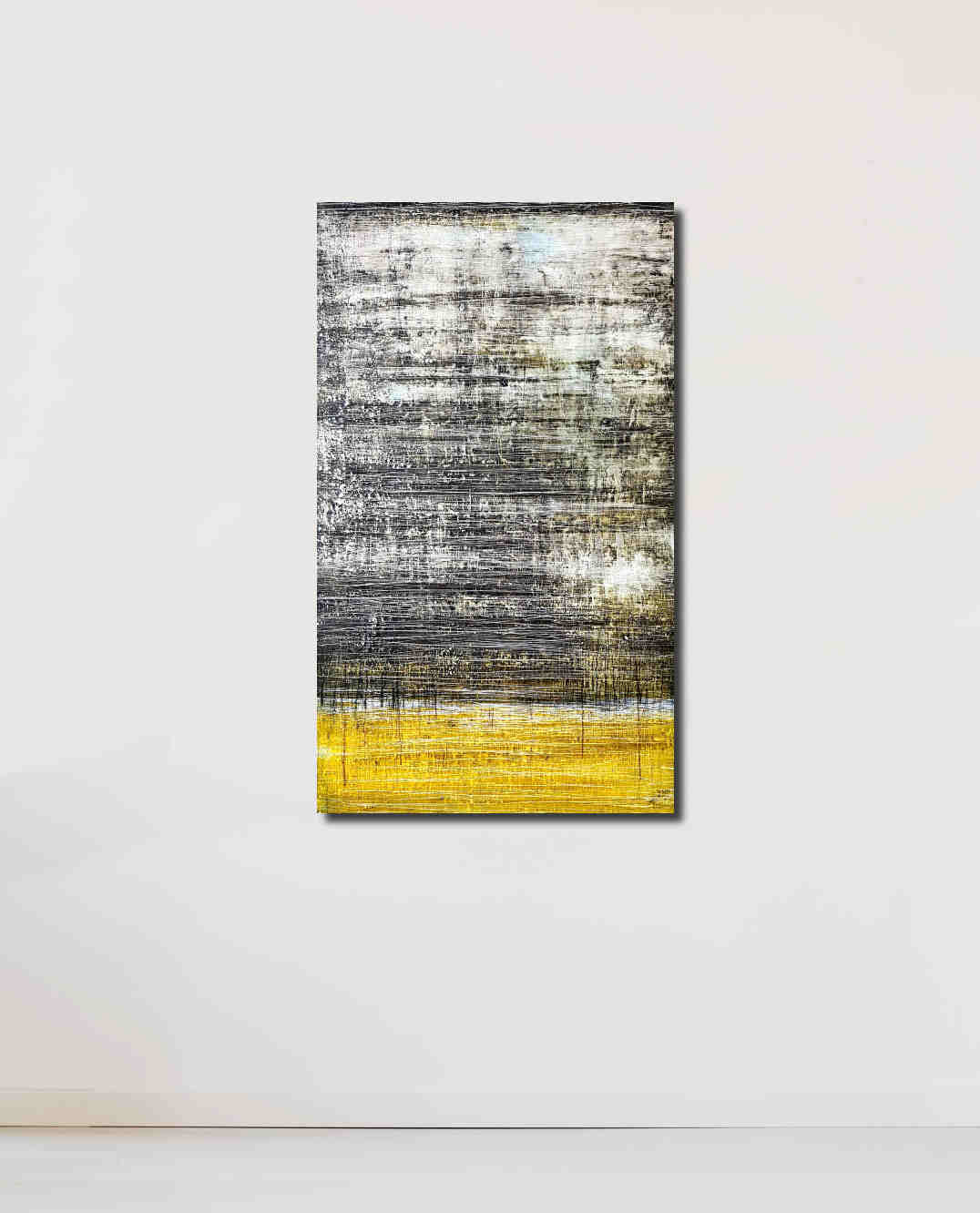 Personalisierte Auftragskunst und Gemälde: schwarz-gelbes-bild-modern – Kategorie: Originalgemälde – Hersteller: 