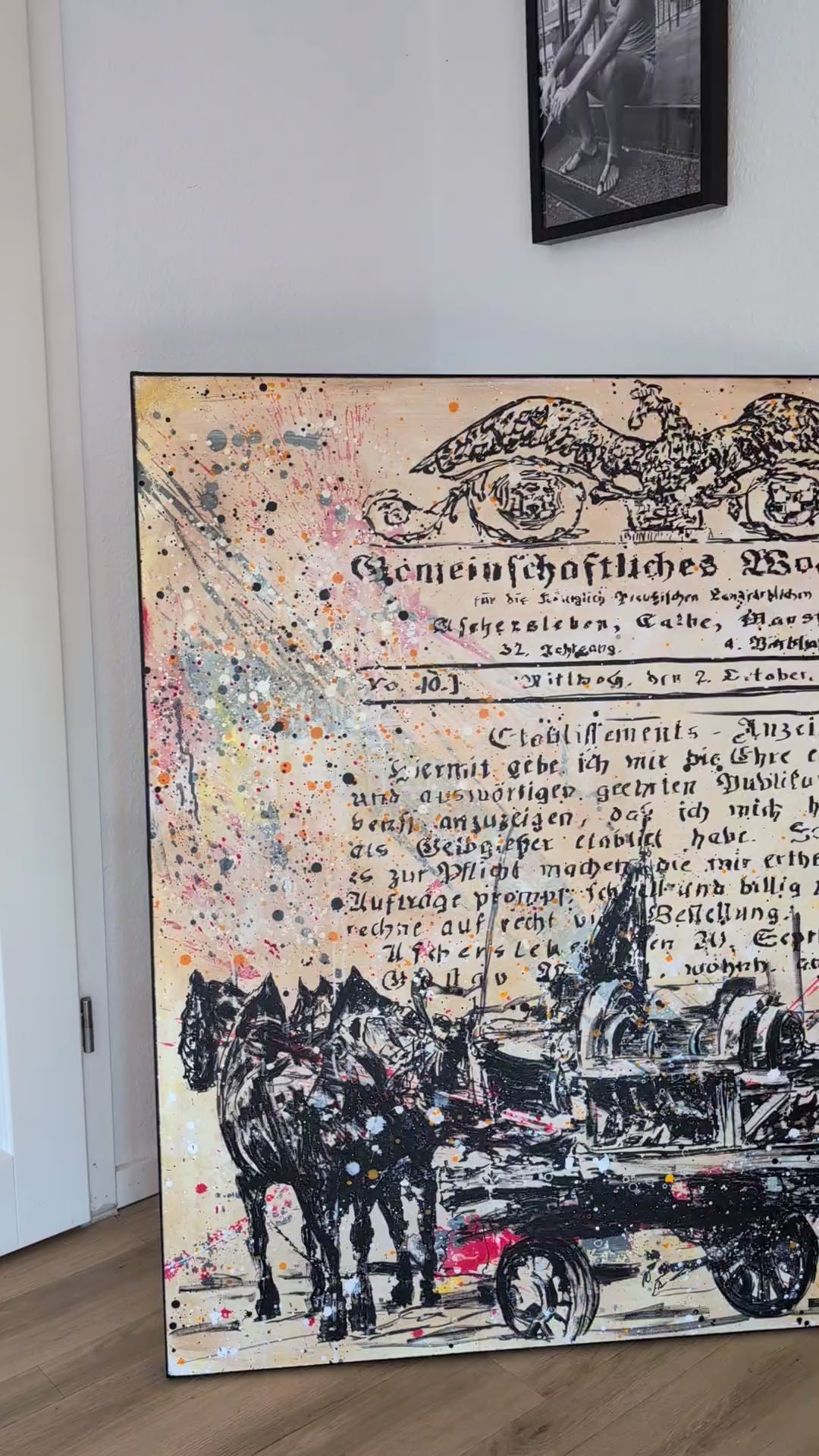 Abstraktes Gemälde – Bilder fur kunst im unternehmen