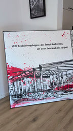 Kunst für Unternehmen - Schwungvoll mit Logo