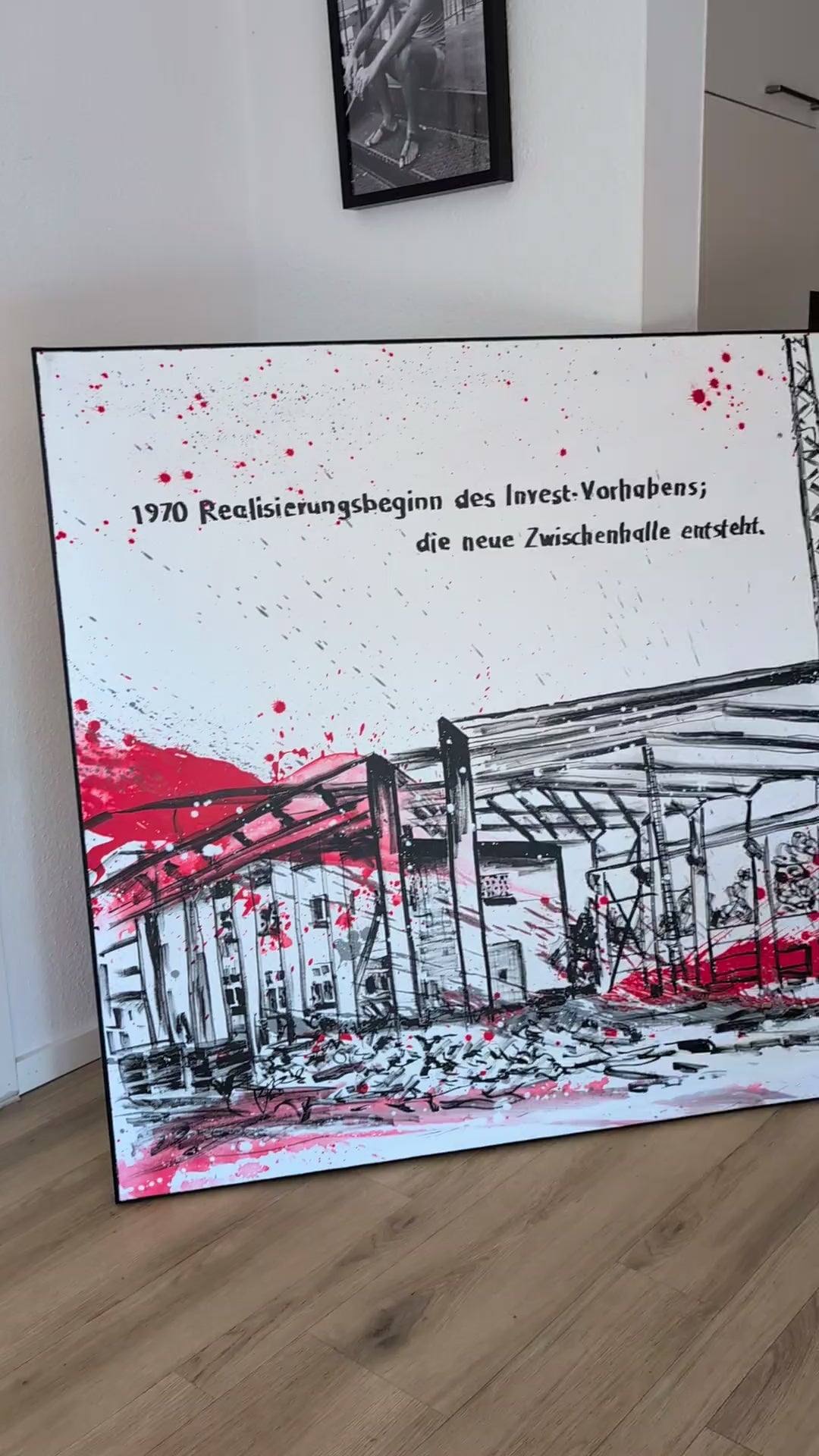 Kunst für Unternehmen - Schwungvoll mit Logo