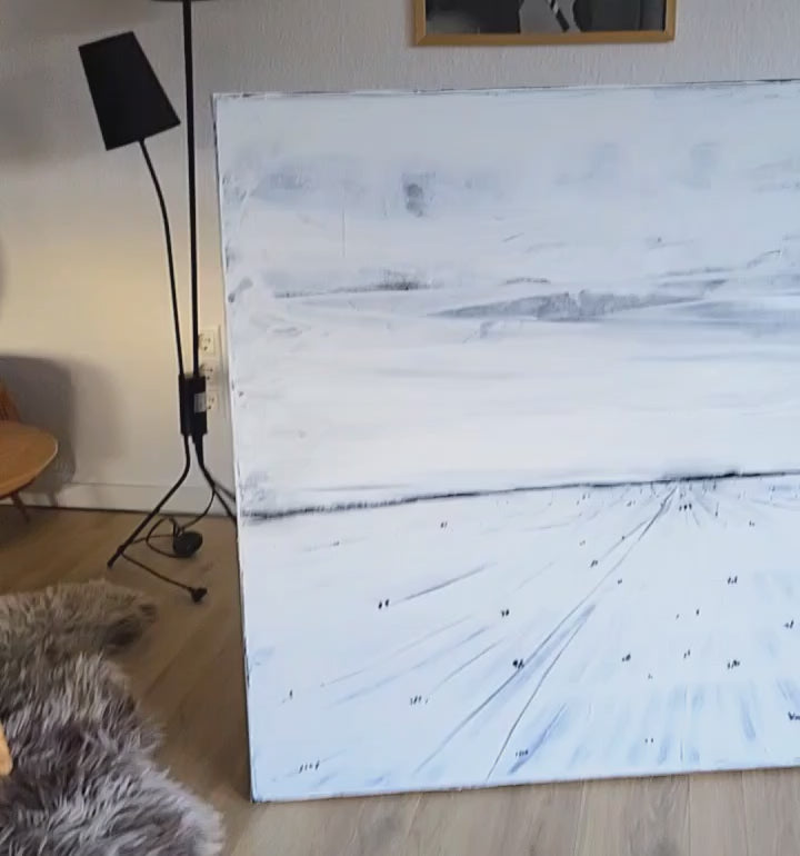 Abstraktes Gemälde – Lebensabschnitte