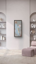 Mutterliebe ✦ Abstraktes schmales Format – Kuratiert von galerie artvergnuegen 90x40cm
