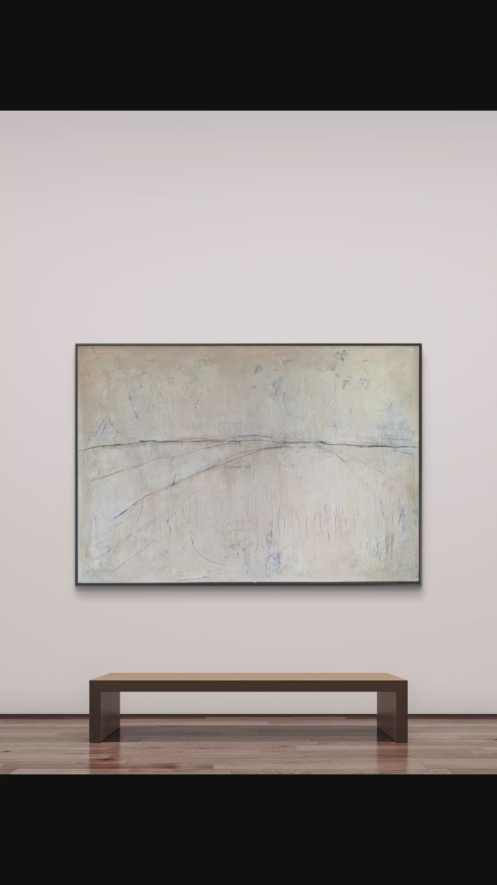 Findung neuer Wege ✦ Bild in Beige Großformat – Kuratiert von Singulart 200x135cm