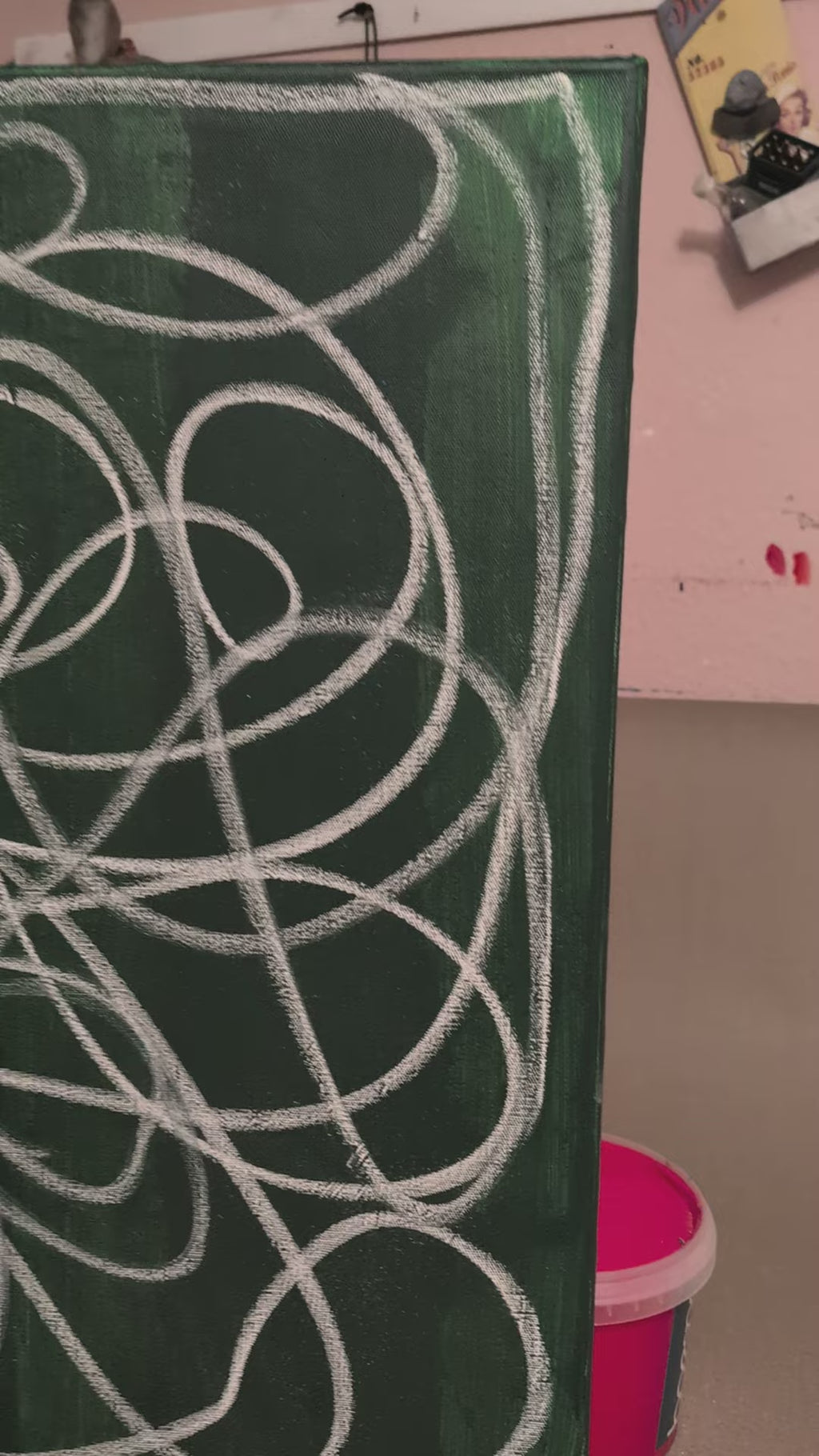 Lichtpfad - grünes Bild 50 x 70 cm