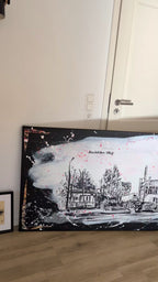 Kunst für Unternehmen - Schwungvoll mit Logo