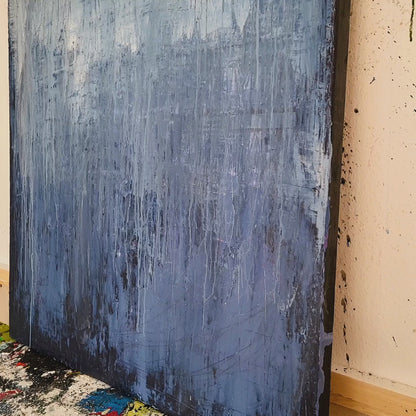 Blaues Bild - NEU IM JUNI - Motivation 120 x 100 cm - vorhandenes Unikat