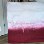 Zwischen Himmel und Erde - Bild Weinrot Weiß