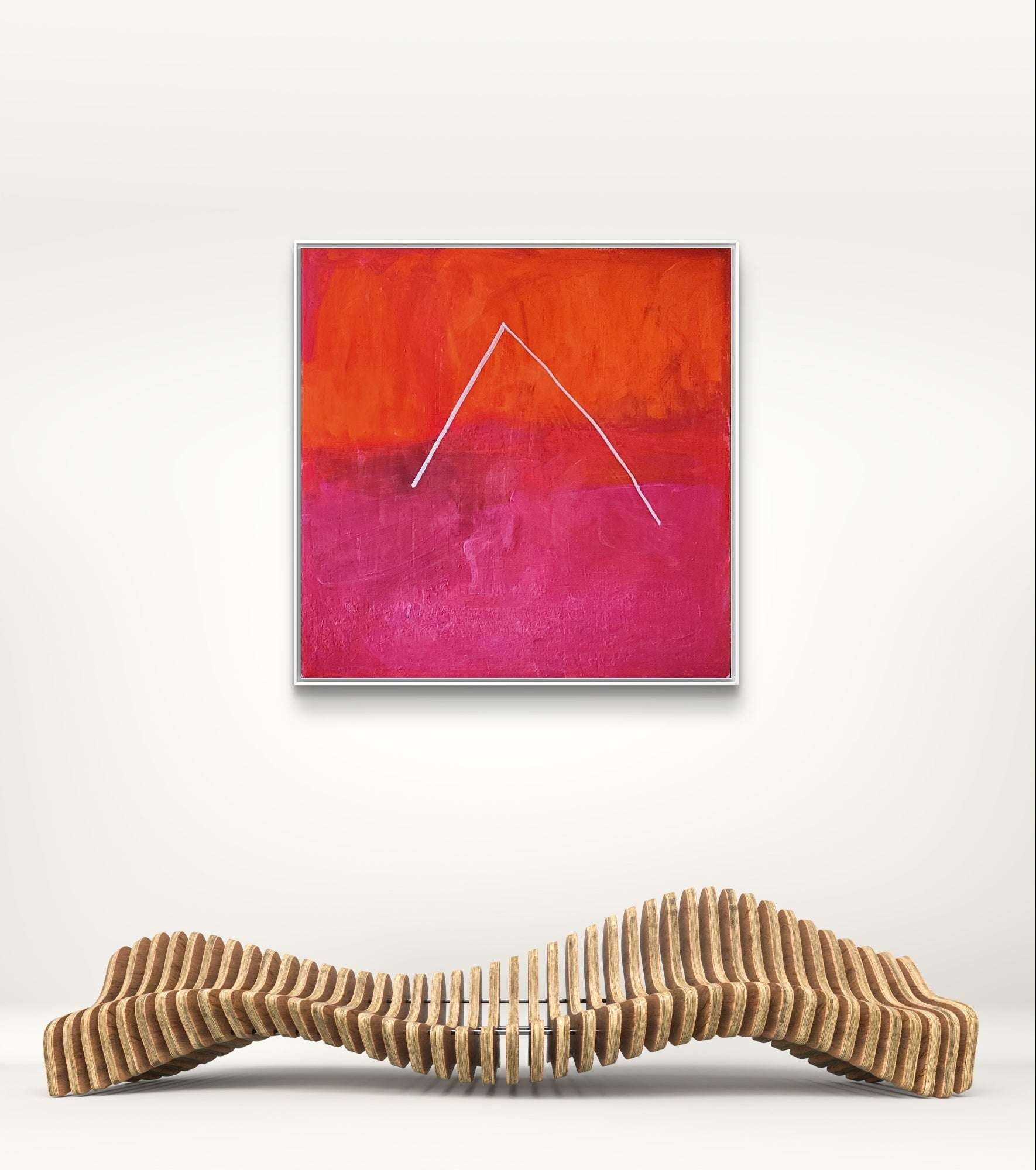 Detailaufnahme Wir sind für immer – direkt lieferbares Acrylbild in nan, moderne Wandkunst für Interior Design