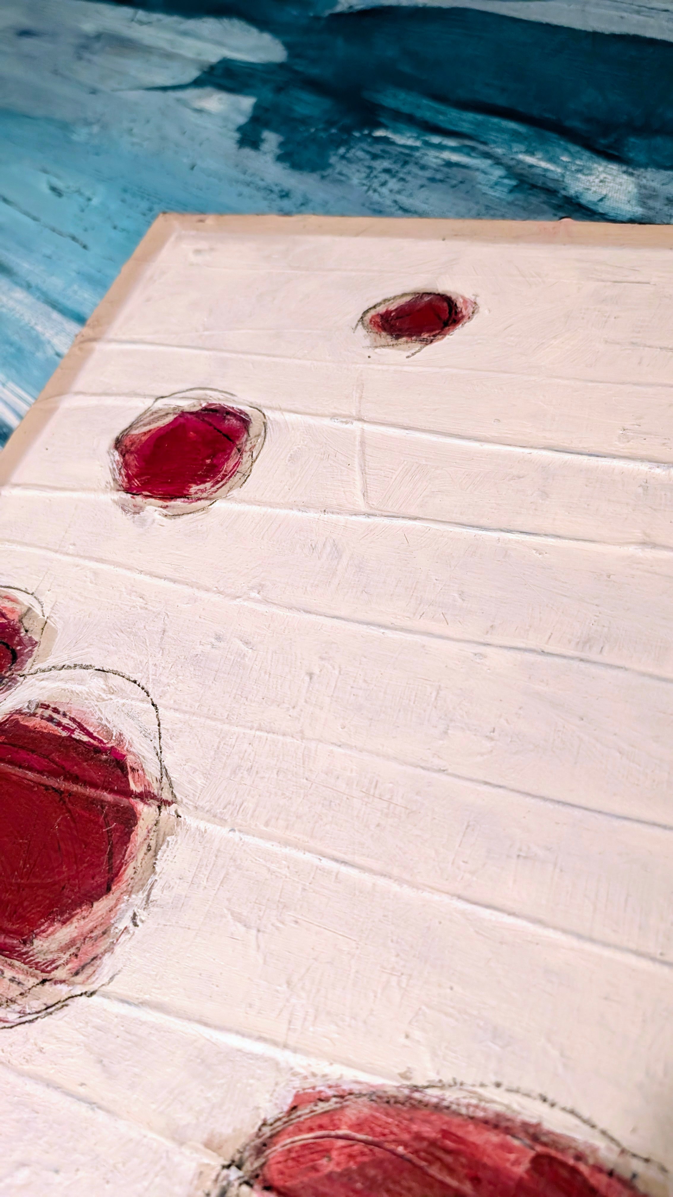 Nachhause kommen - beige rot