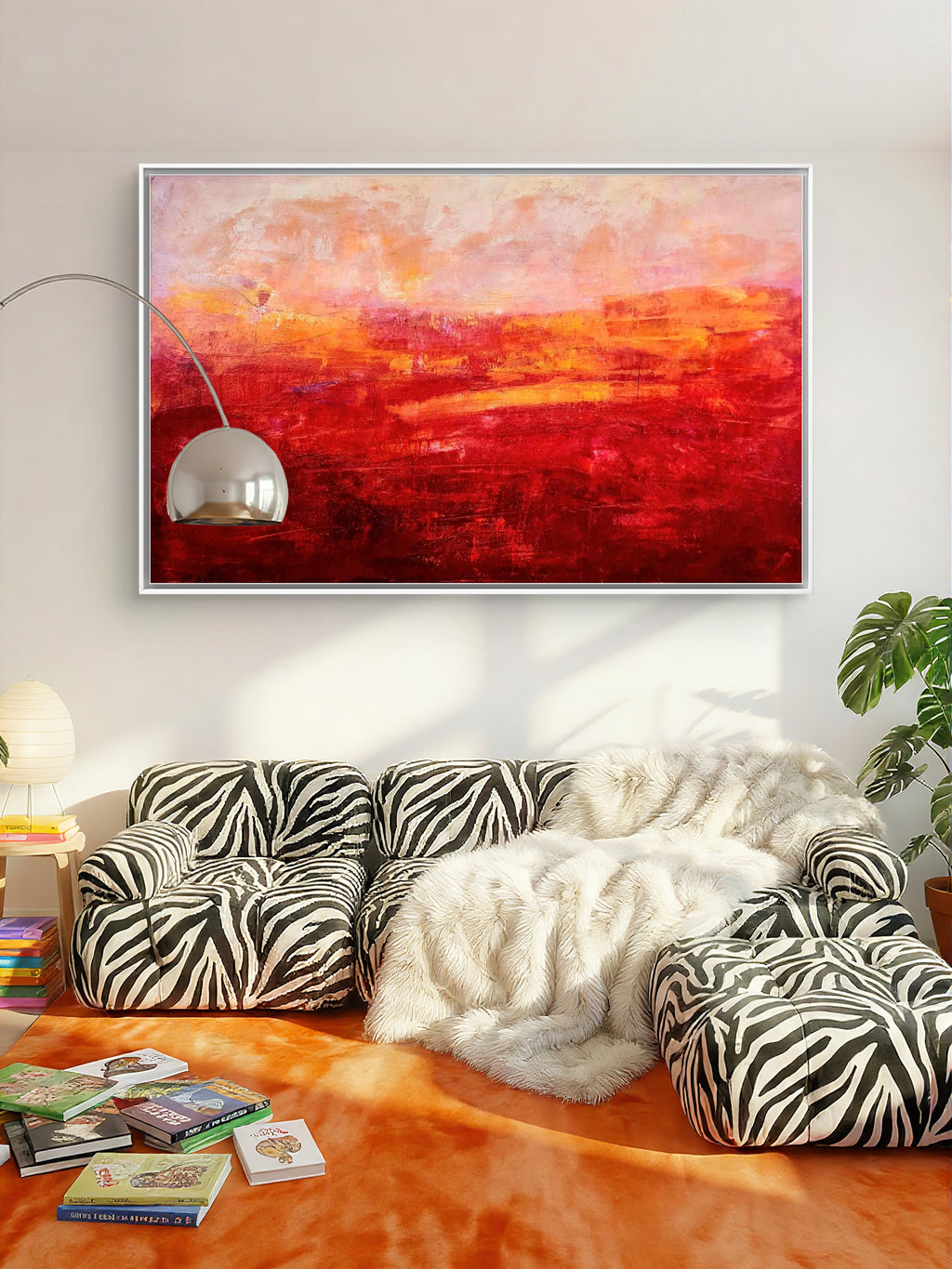 ✦ Rotes Großformat – Kuratiert von Galerie artvergnuegen 200x135cm