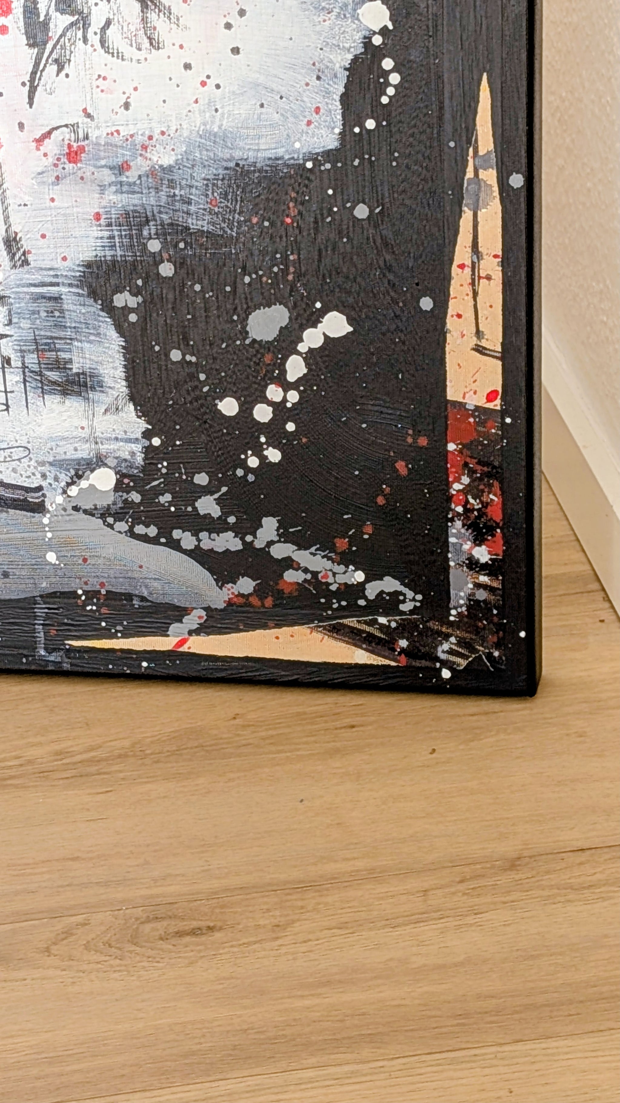 Kunst für Unternehmen individuell persönlich – Individuelles Wandbild für modernes Wohnen