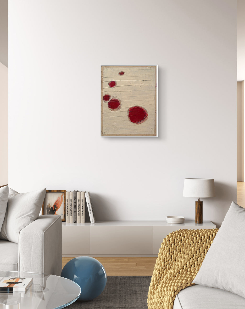 Nachhause kommen - beige rot