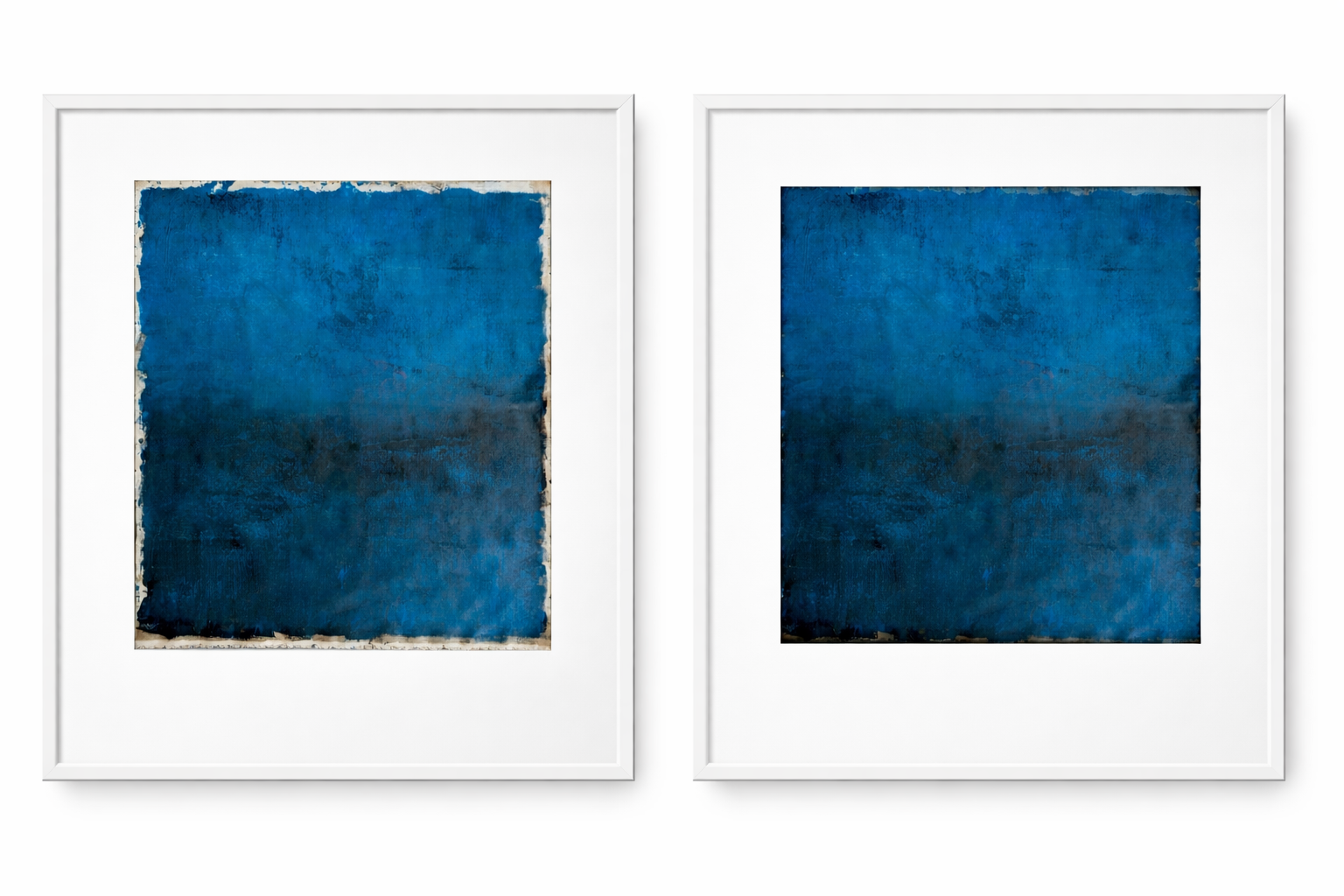 Blaue Studie auf Rolle