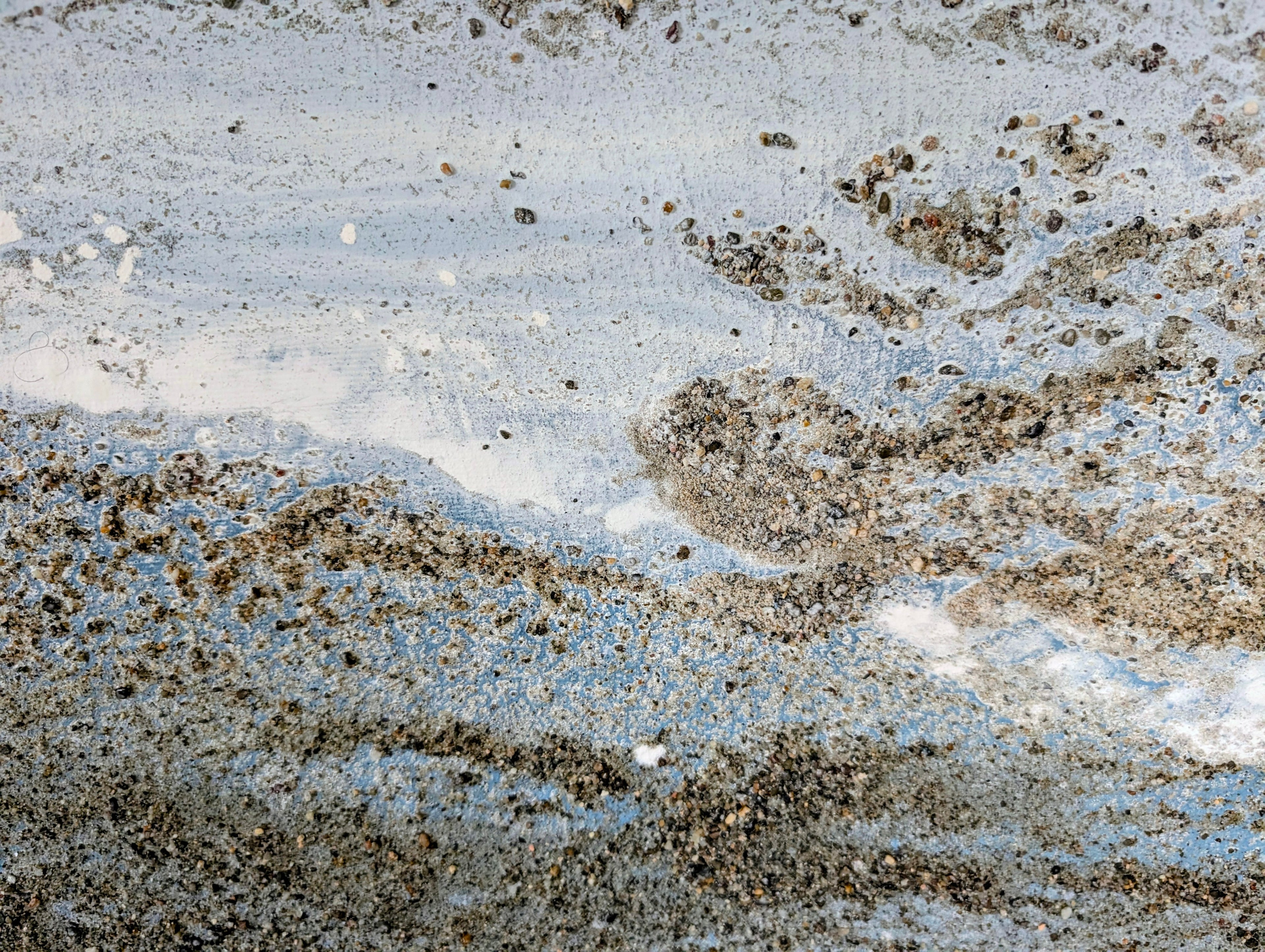 Nordseestrand - blaues Bild - 160 x 120 cm