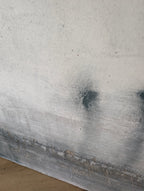 Weiß graues Bild – Kunst für hohe Räume und große Wände
