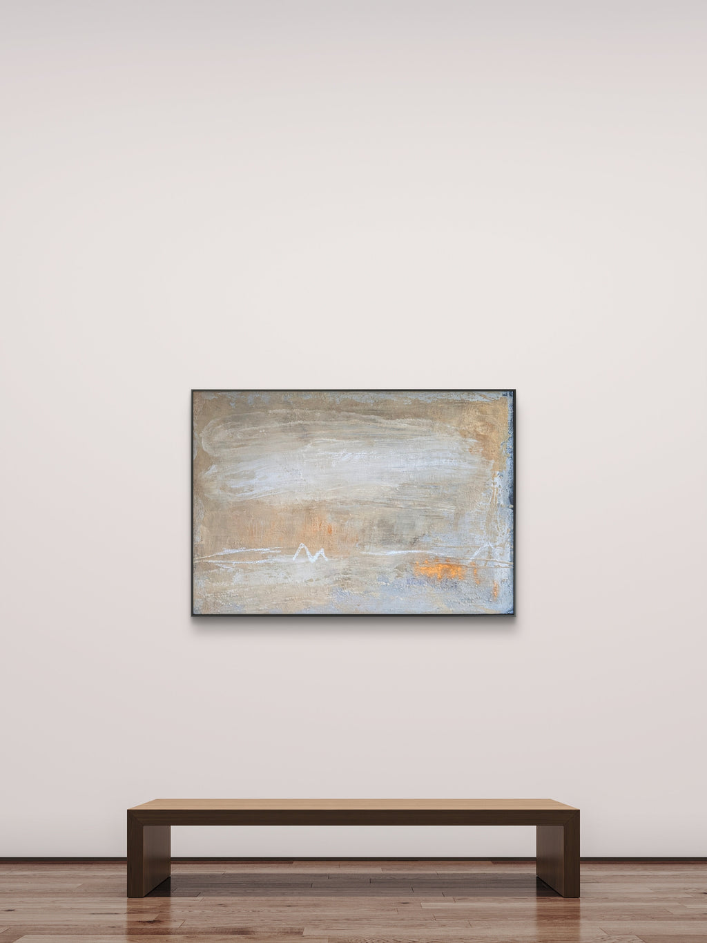 Bild in beige ✦ International ausgestelltes Unikat (Singulart-Kollektion)