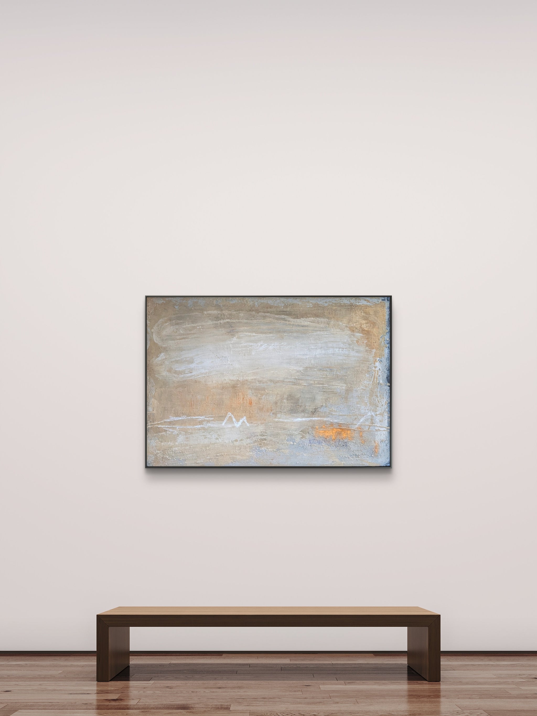 Bild in beige ✦ International ausgestelltes Unikat (Singulart-Kollektion)