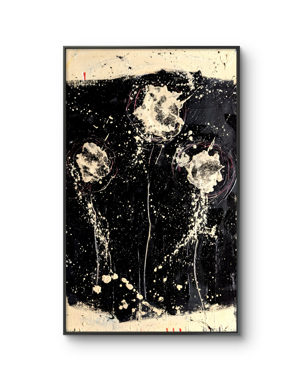 Schwarz Beige - Blütensinfonie