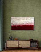 Zwischen Himmel und Erde - Bild Weinrot Weiß