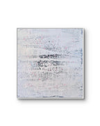 Weisses Bild 60 x 60 cm Blaue Stunde