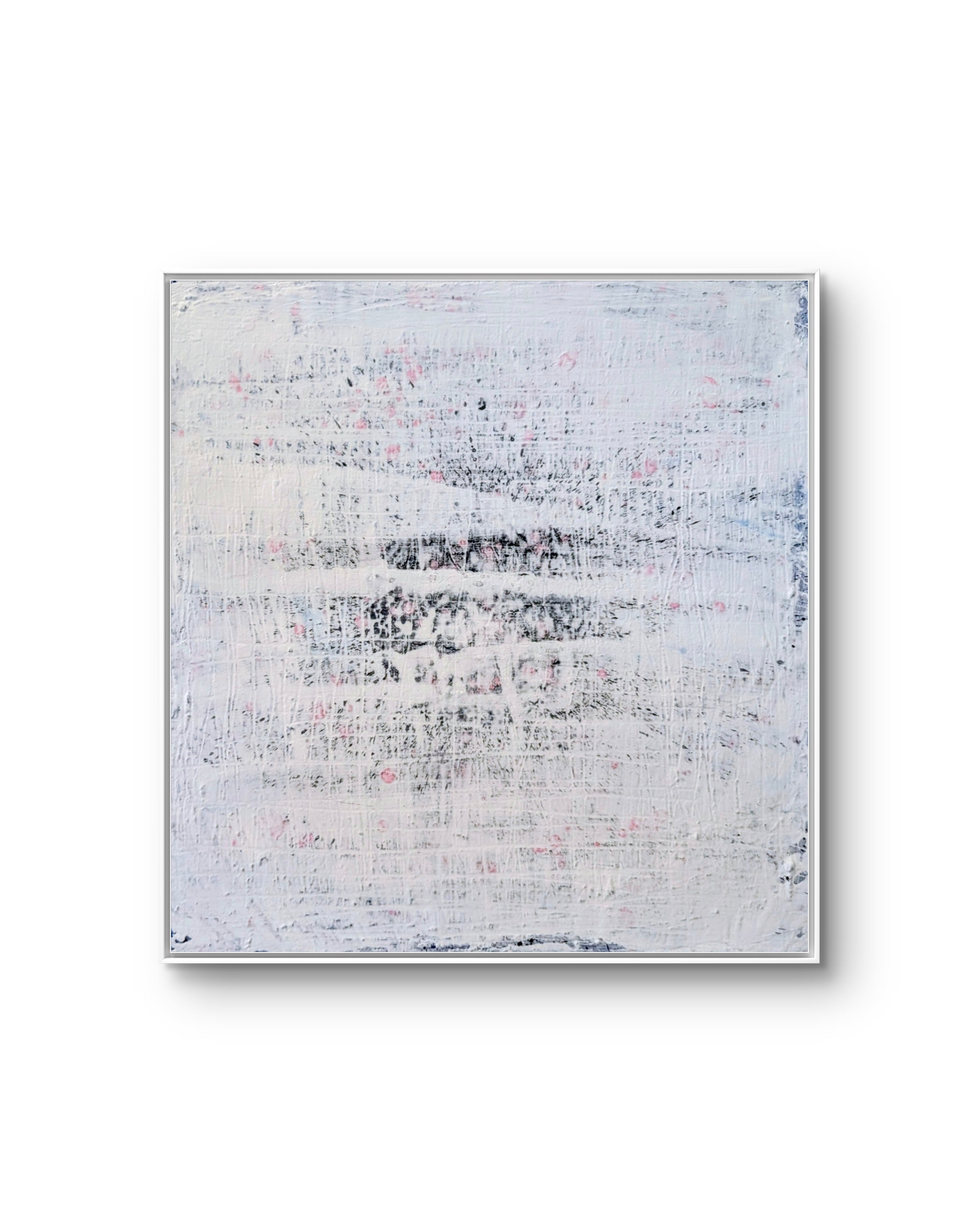 Weisses Bild 60 x 60 cm Blaue Stunde