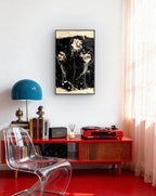 Schwarz Beige - Blütensinfonie