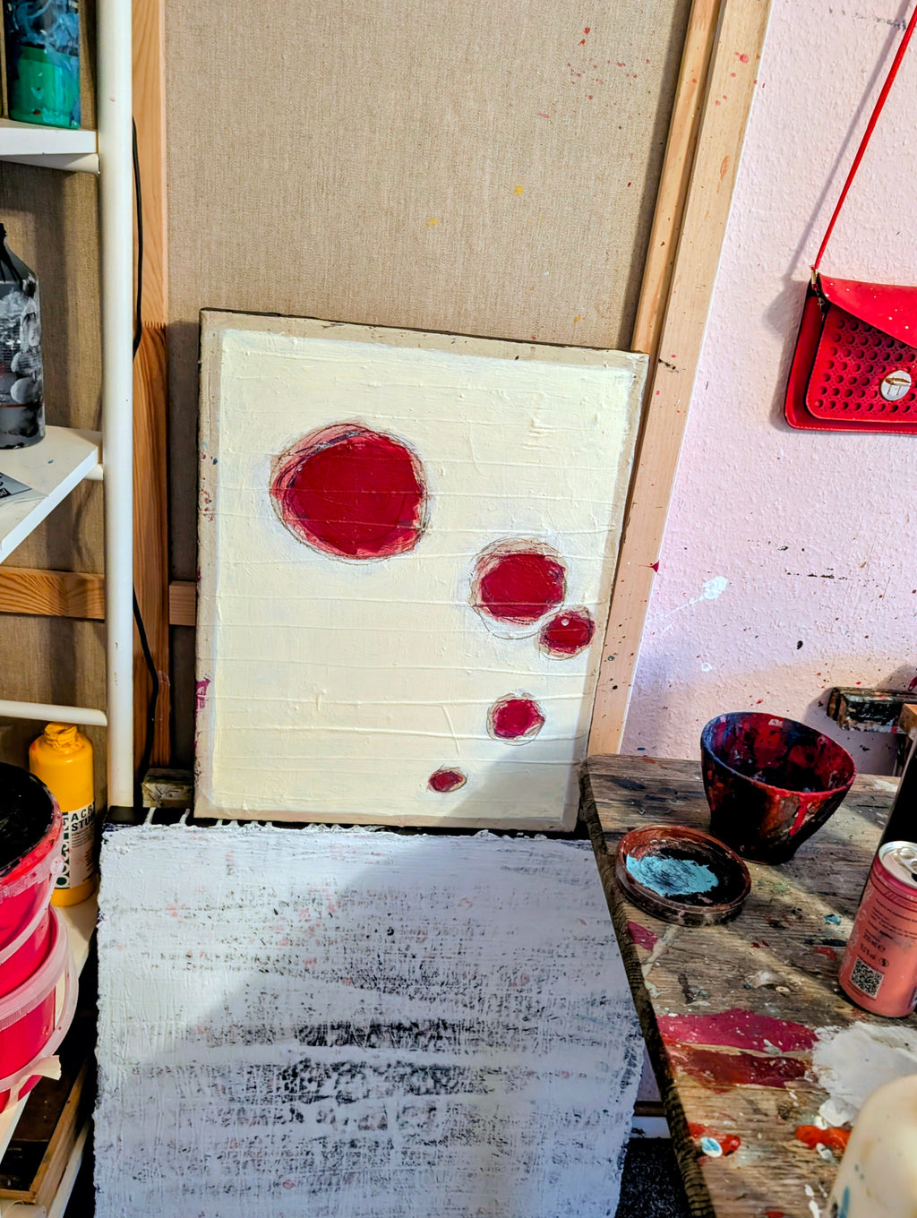 Weisses Bild 60 x 60 cm Blaue Stunde