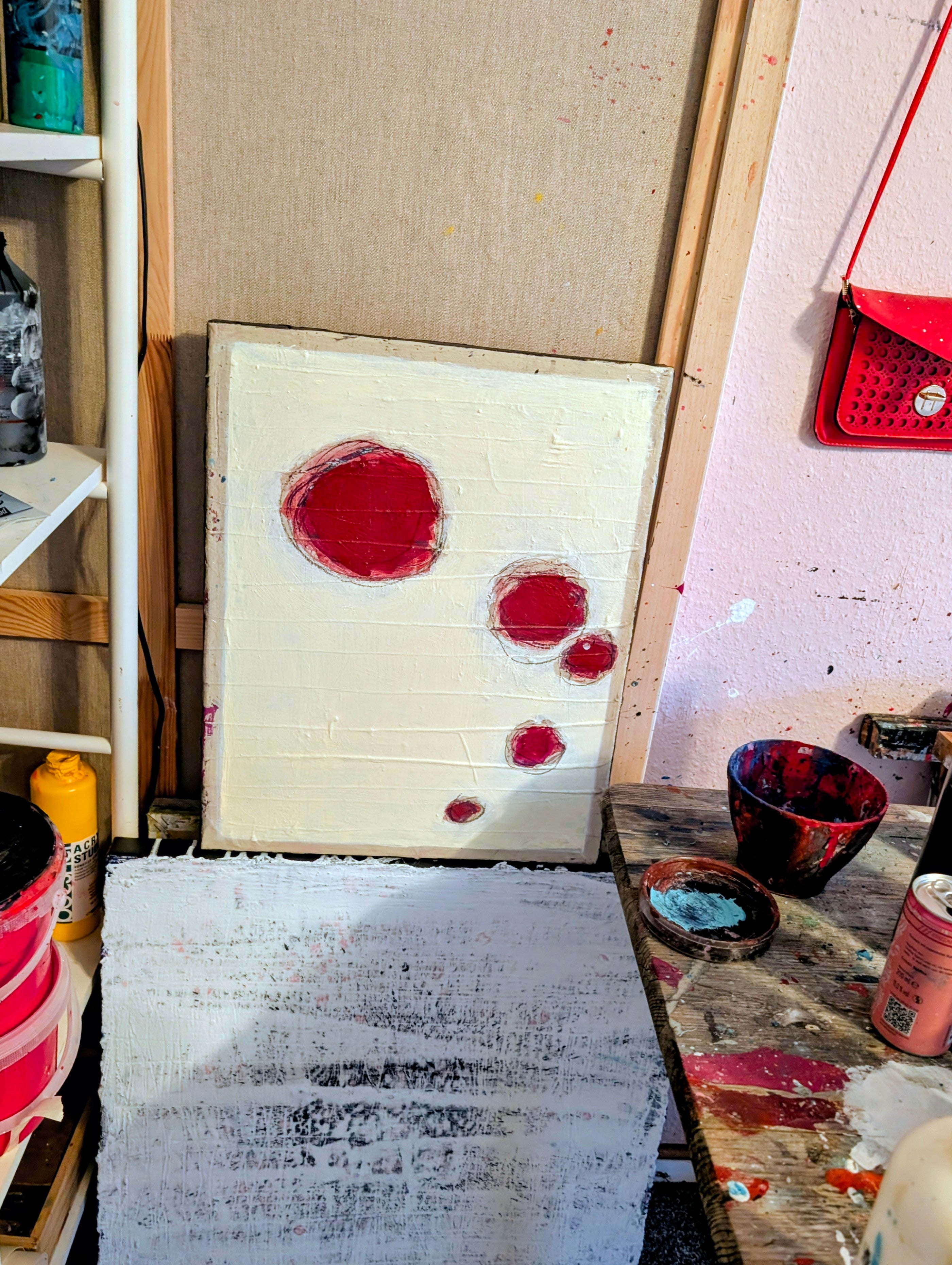 Weisses Bild 60 x 60 cm Blaue Stunde