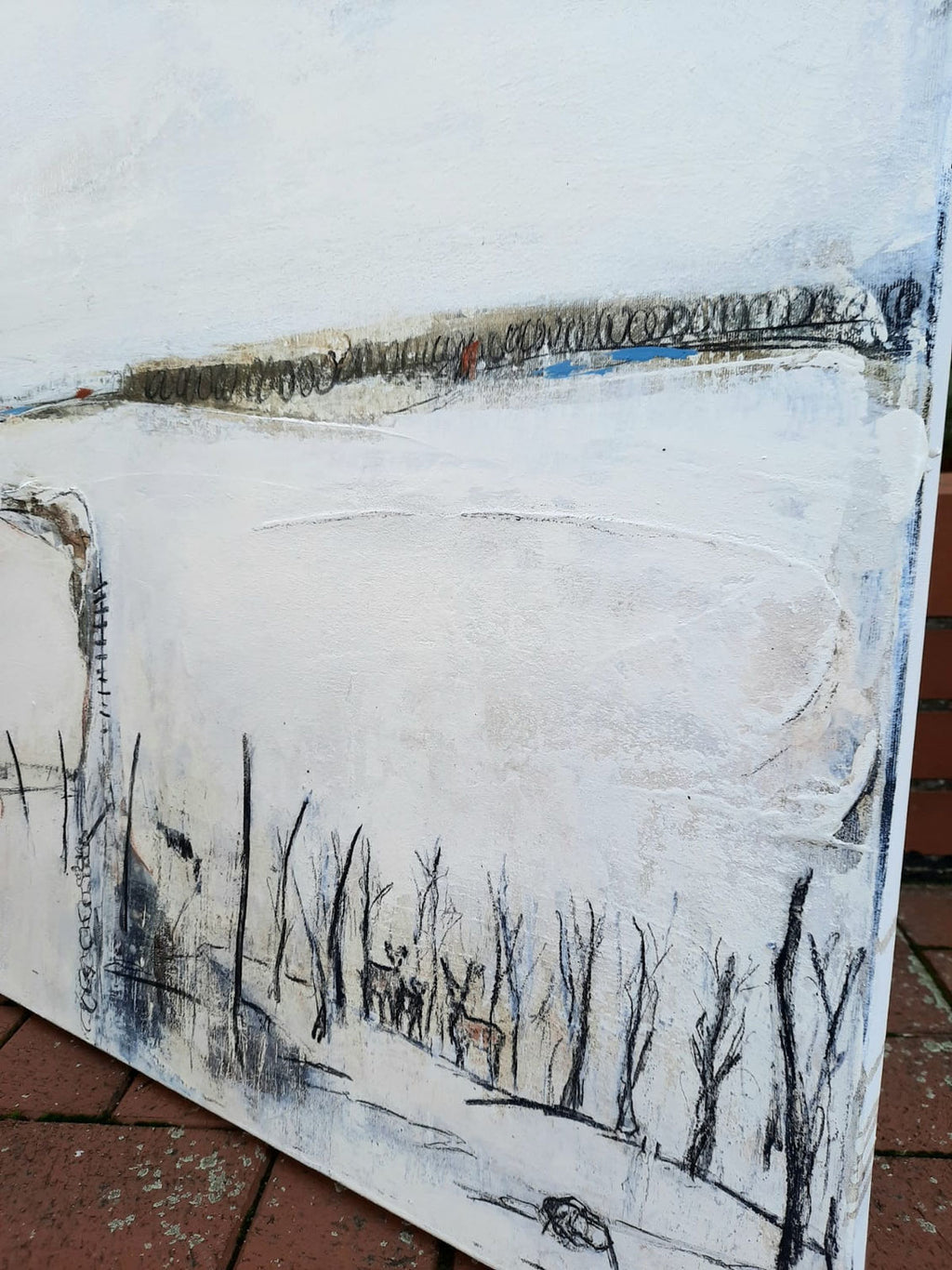 Rehfamilie - weißes Bild