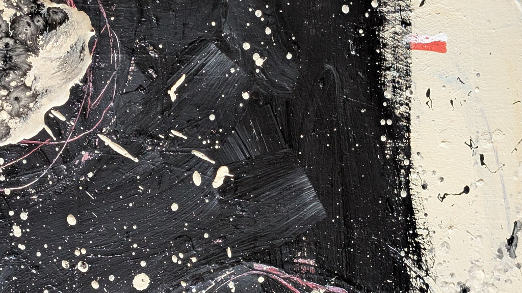 Schwarz Beige - Blütensinfonie