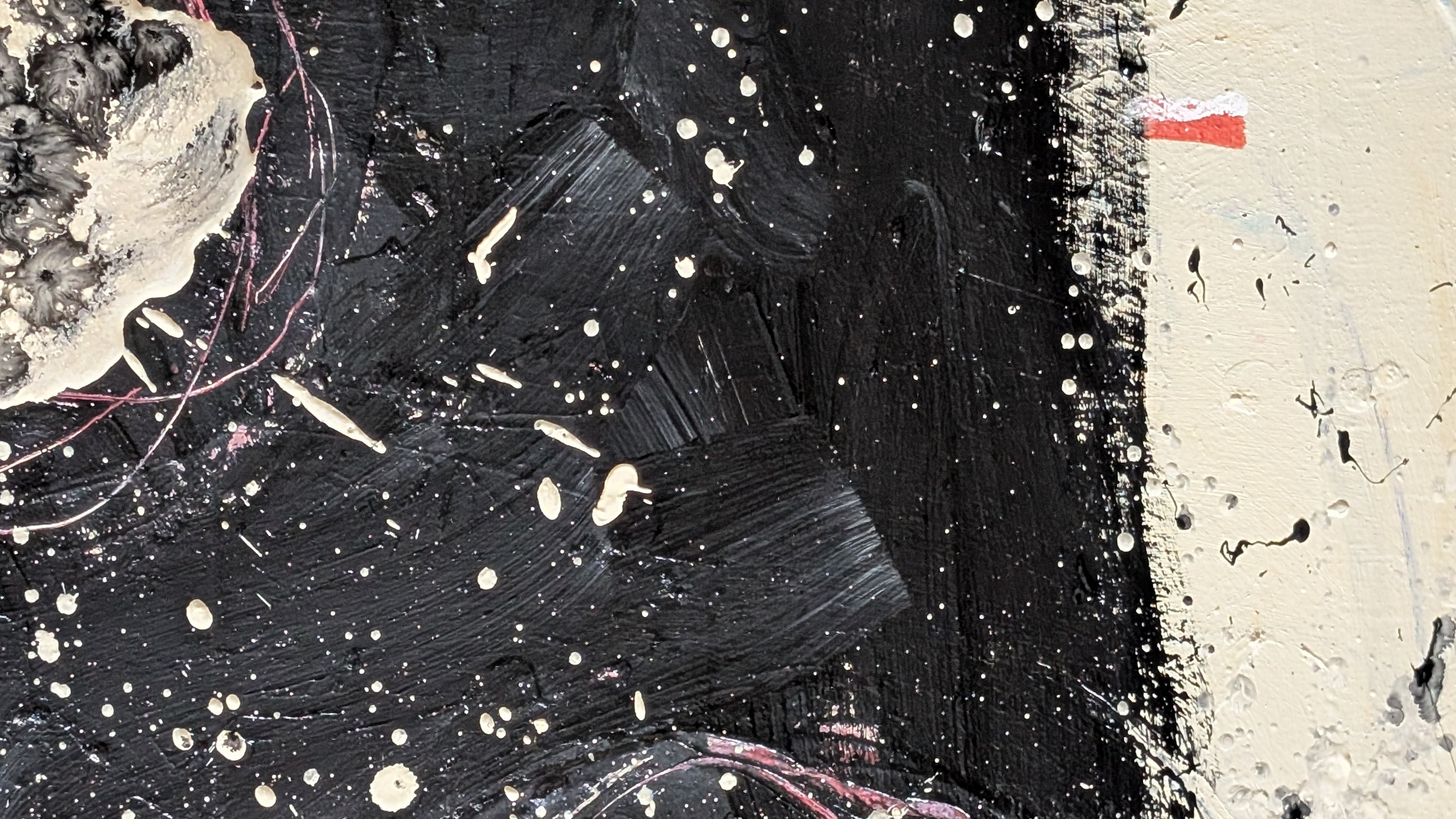 Schwarz Beige - Blütensinfonie