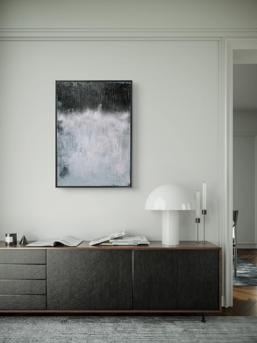Schwarz-weiß Bild – International ausgestelltes Unikat (Singulart-Kollektion)