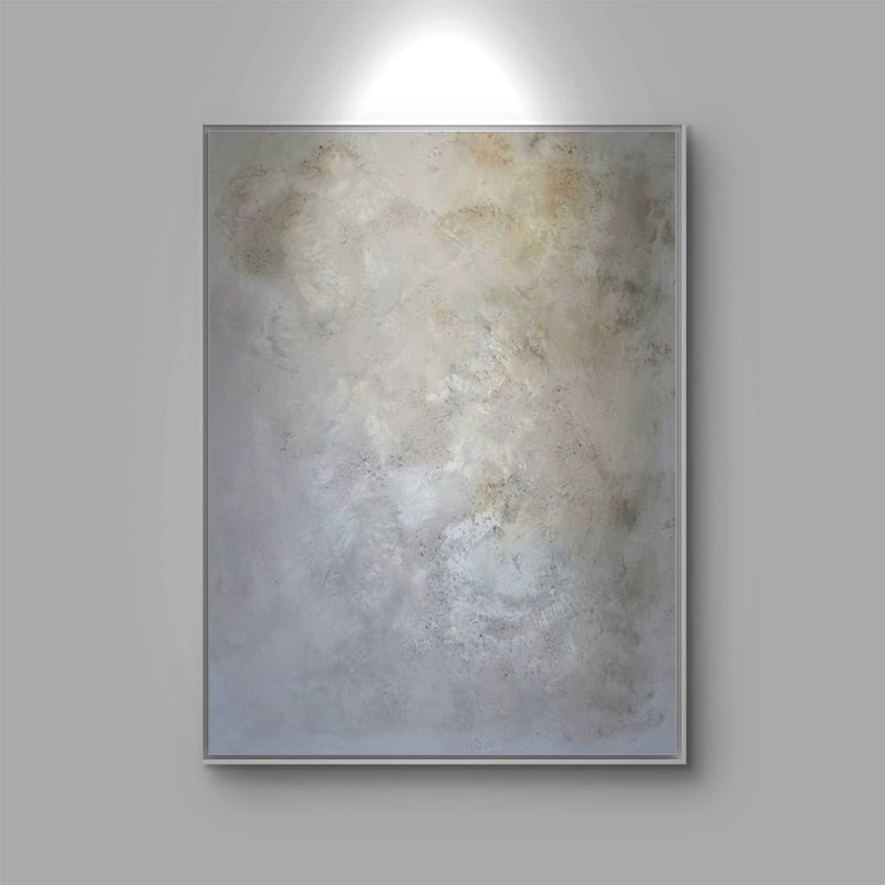 Spurensuche - Bild in Beige – modernes Leinwandbild, Detailansicht Motiv 1.0. Ihr Unikat: Natürlichkeit und Tiefe in sanften Farben

Dieses Kunstwerk verbindet Beige-, Grau- und Erdtöne zu einer ruh