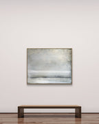 Naturfarbenes Strukturbild – Abstrakte Wandkunst über Sofa