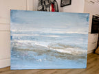 Nordseestrand - blaues Bild - 160 x 120 cm