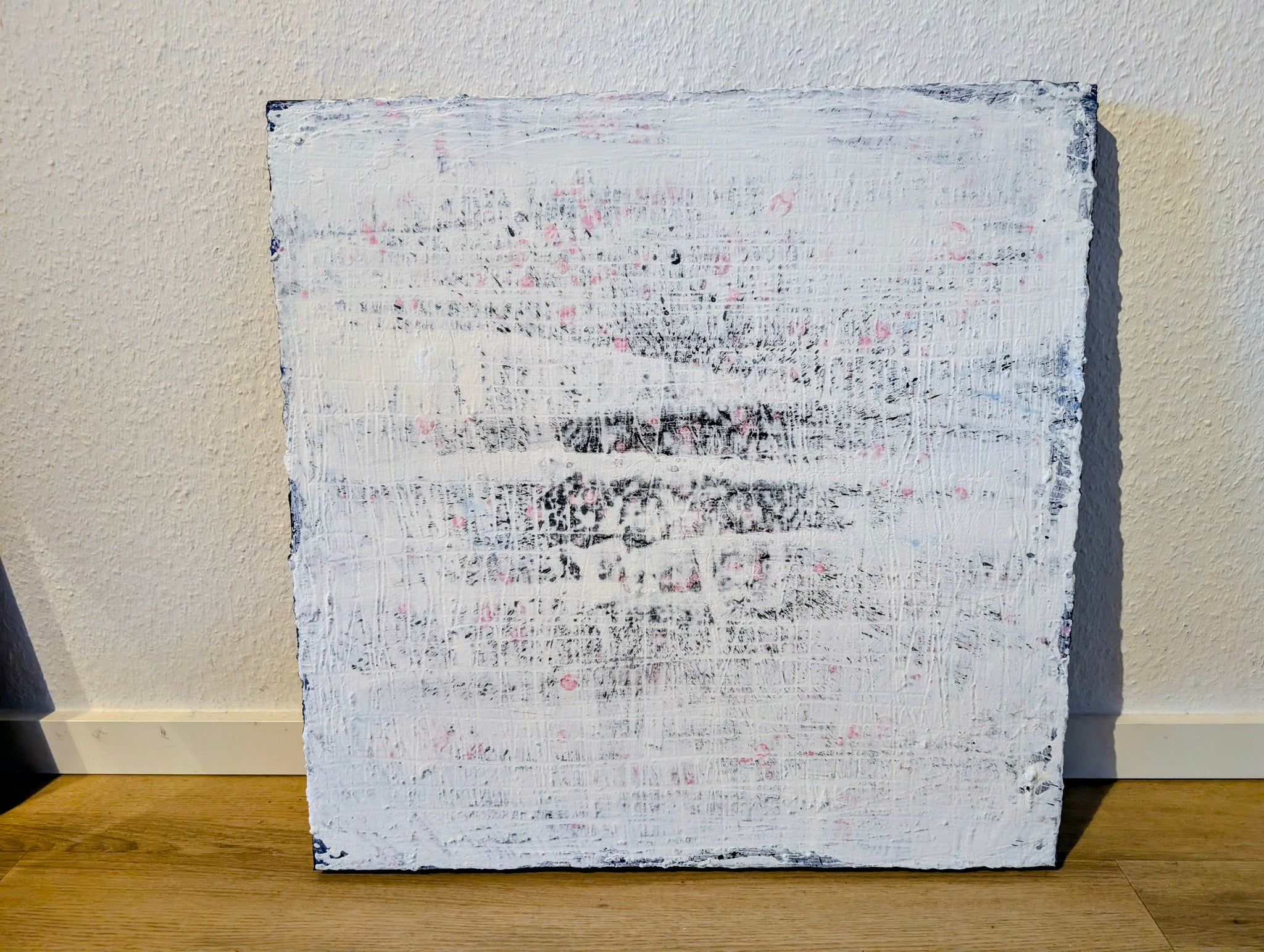 Weisses Bild 60 x 60 cm Blaue Stunde – sofort versandbereites Leinwandbild in nan, großes Kunstwerk für moderne Wohnräume