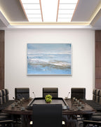 Nordseestrand - blaues Bild - 160 x 120 cm