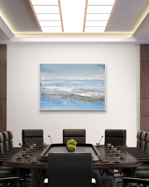 Nordseestrand - blaues Bild - 160 x 120 cm