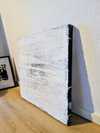 Weisses Bild 60 x 60 cm Blaue Stunde