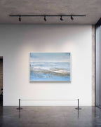 Nordseestrand - blaues Bild - 160 x 120 cm