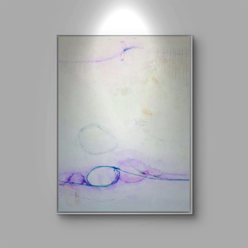 Sommeranfang - weiß lila Bild schlicht – modernes Leinwandbild, Detailansicht Motiv 1.0. Weiß und Lila – Auftragsmalerei 

Ein Unikat in reduzierten Farben, geprägt von der feinen Abstimmung zwischen Weiß und 