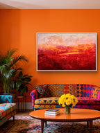 Freies Spiel ✦ Rotes Großformat – Kuratiert von Galerie artvergnuegen 200x135cm