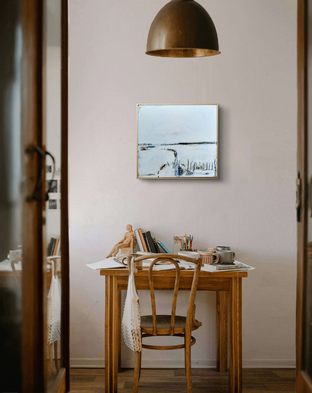 Rehfamilie - weißes Bild