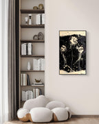 Schwarz Beige - Blütensinfonie