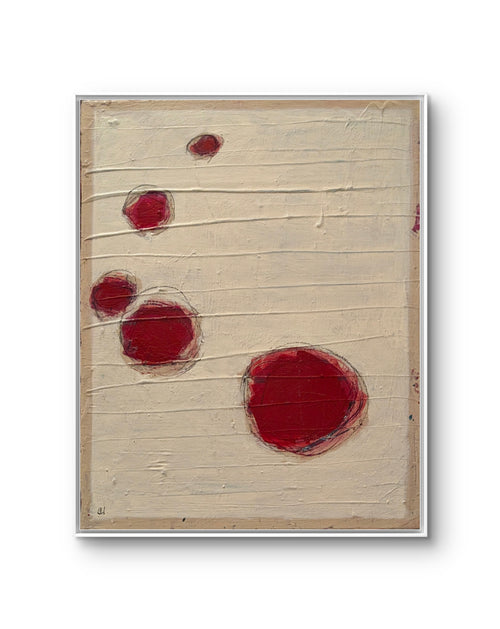 Abstraktes Gemälde Rot 60 X 40 Cm Schlafzimmer Verfügbar – Großes Gemälde in modernem Wohnzimmer