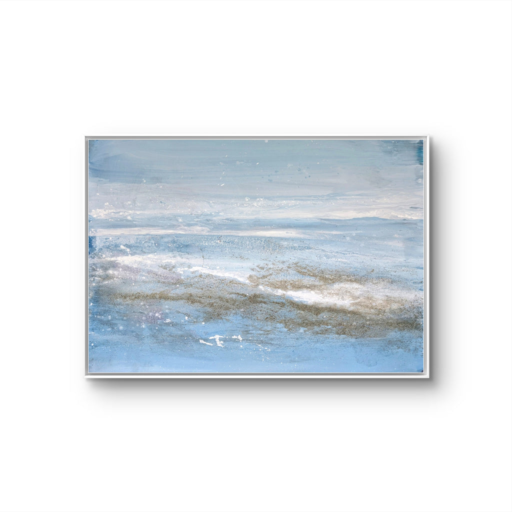 Nordseestrand - blaues Bild - 160 x 120 cm